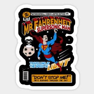 QUEEN inspired DONT STOP ME NOW Mr Fahrenheit Sticker